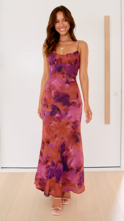 Load image into Gallery viewer, Margie Midi Dress - Dark Rose - Billy J
