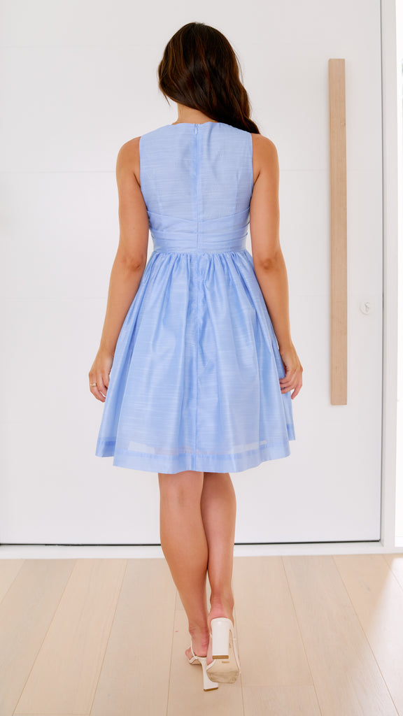 Gracey Mini Dress - Blue - Billy J