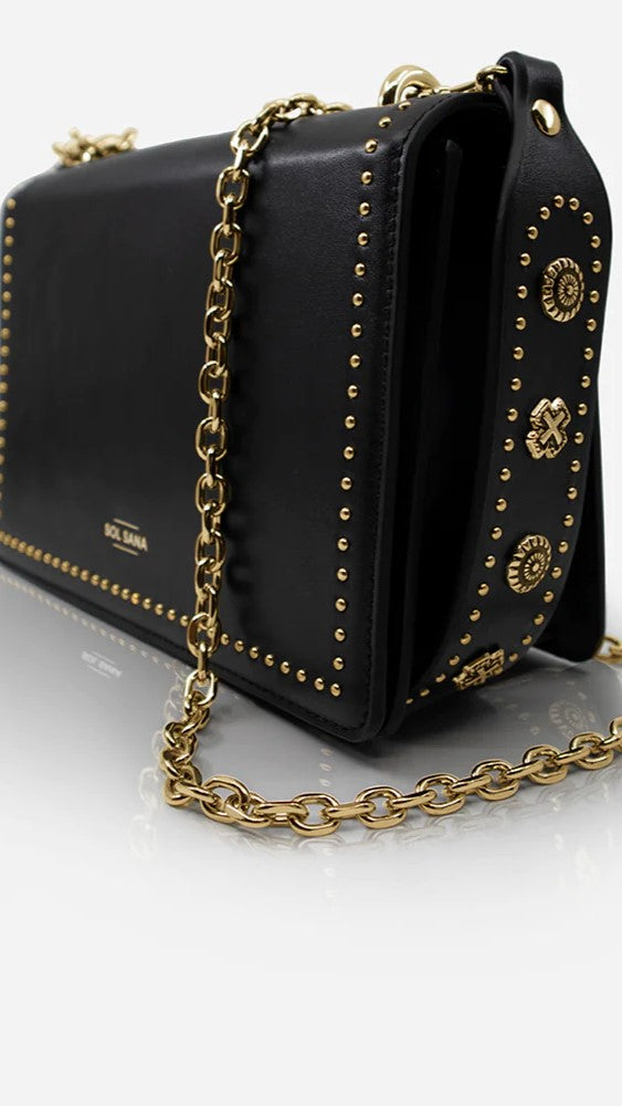 Sol Sana Flap Bag - Black/Gold - Billy J