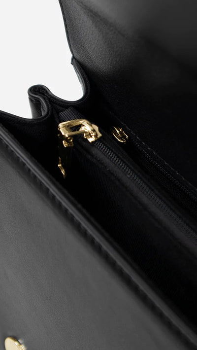 Load image into Gallery viewer, Sol Sana Flap Bag - Black/Gold - Billy J
