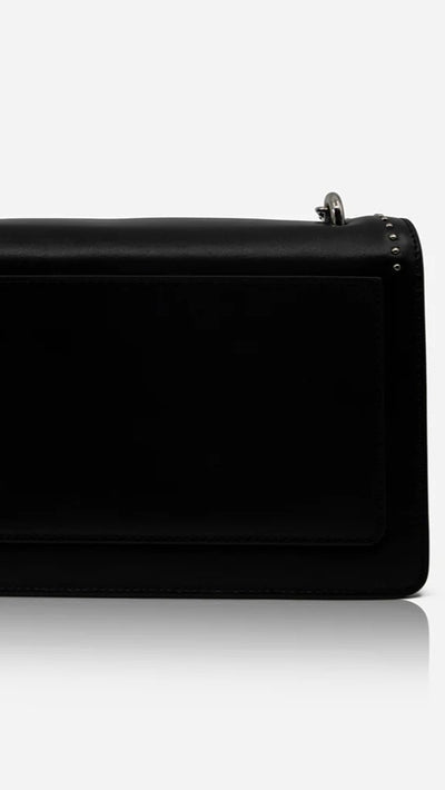 Load image into Gallery viewer, Sol Sana Flap Bag - Black/Silver - Billy J
