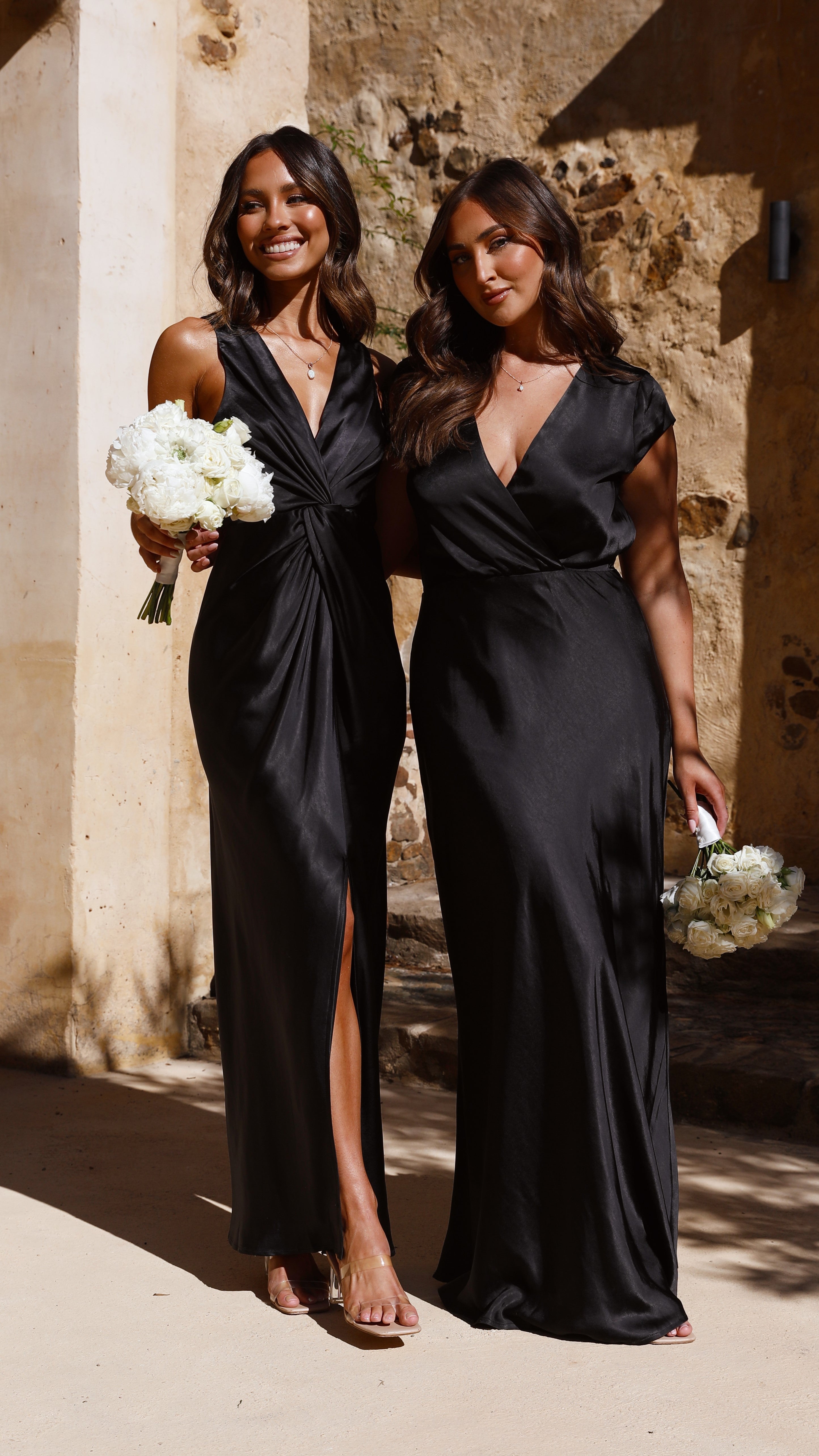 Lucia Maxi Dress - Black - Billy J