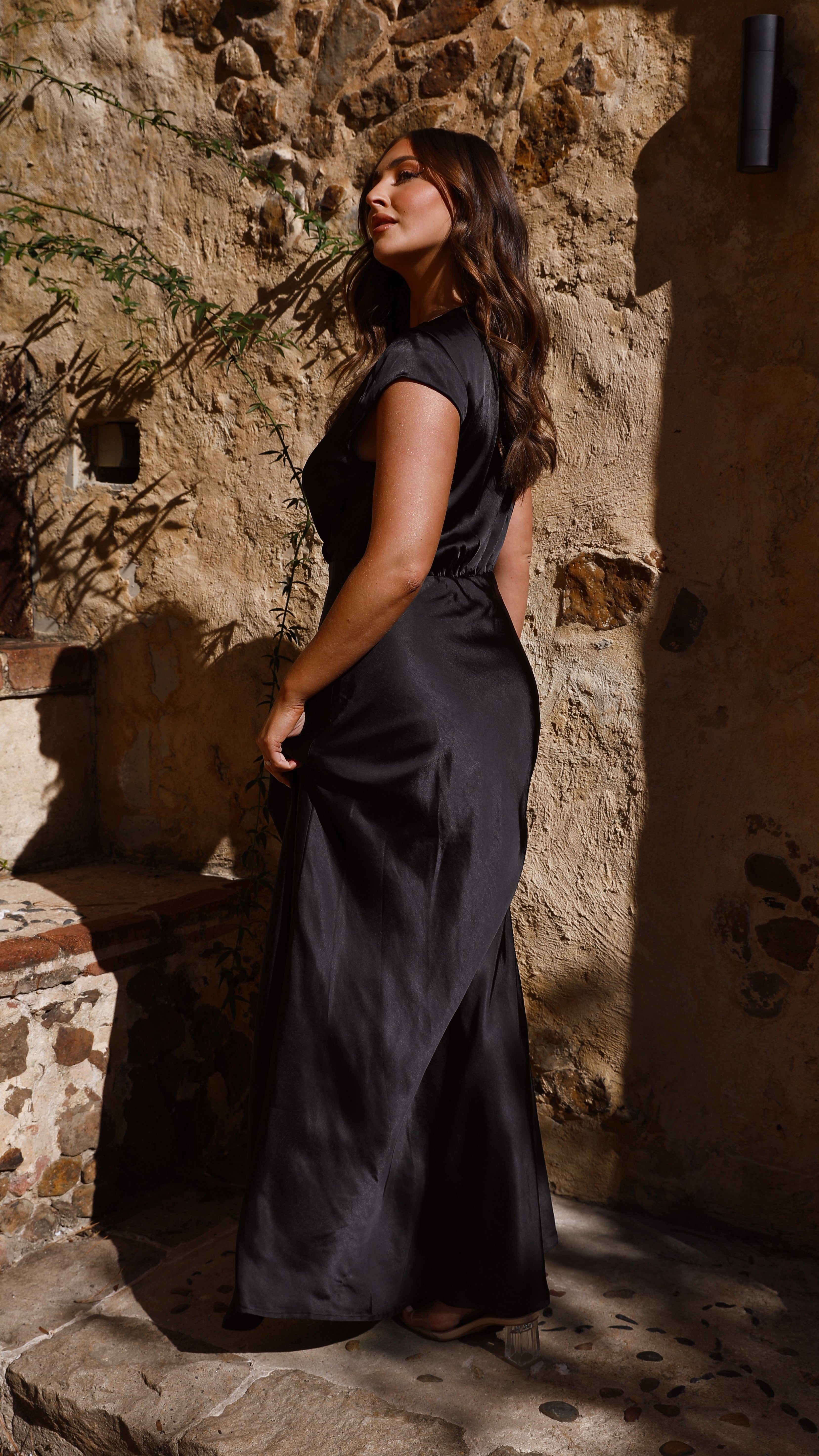 Selma Maxi Dress - Black - Billy J