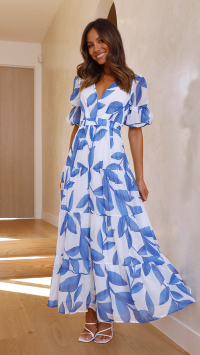 Load image into Gallery viewer, Peneople Midi Dress - Blue - Billy J
