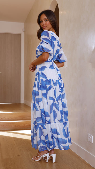 Load image into Gallery viewer, Peneople Midi Dress - Blue - Billy J
