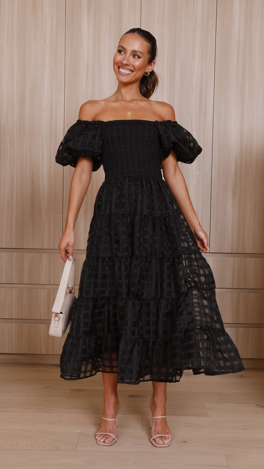 Deemi Maxi Dress - Black - Billy J