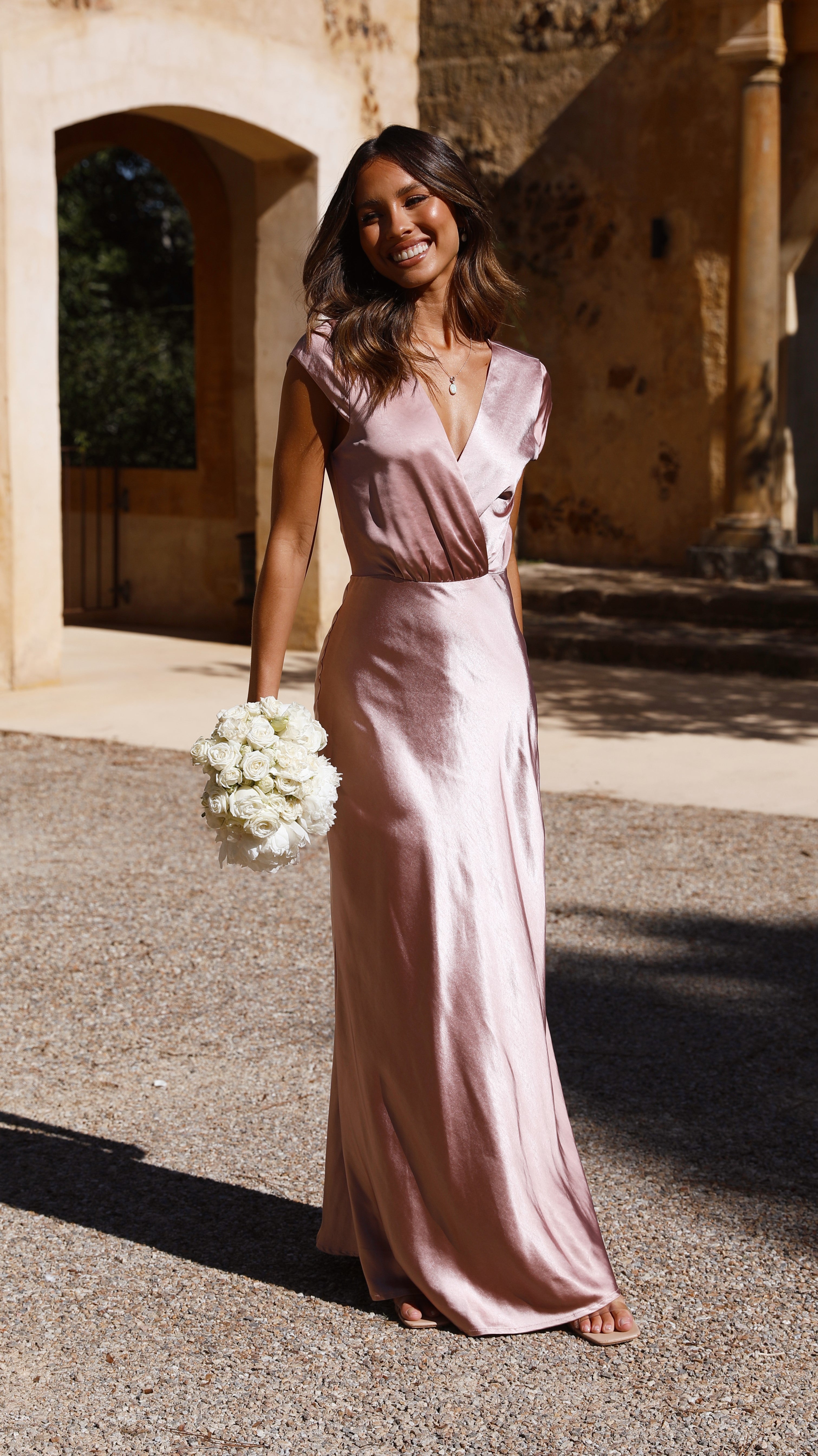 Selma Maxi Dress - Dusty Pink - Billy J