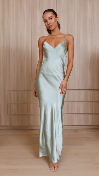 Load image into Gallery viewer, Gisella Maxi Dress - Sage - Billy J
