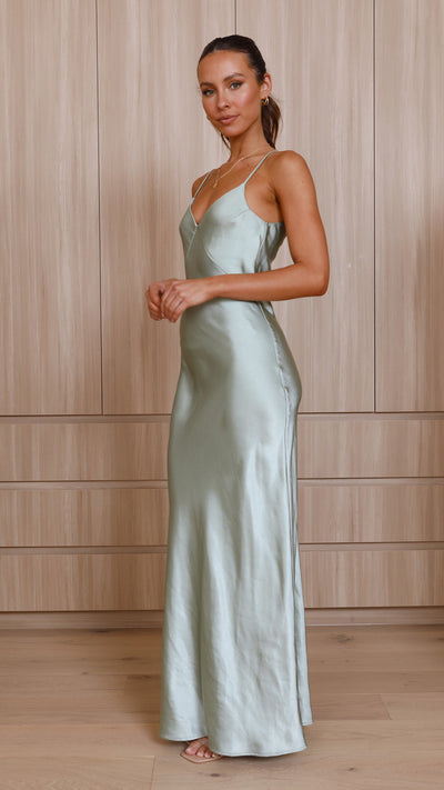 Load image into Gallery viewer, Gisella Maxi Dress - Sage - Billy J
