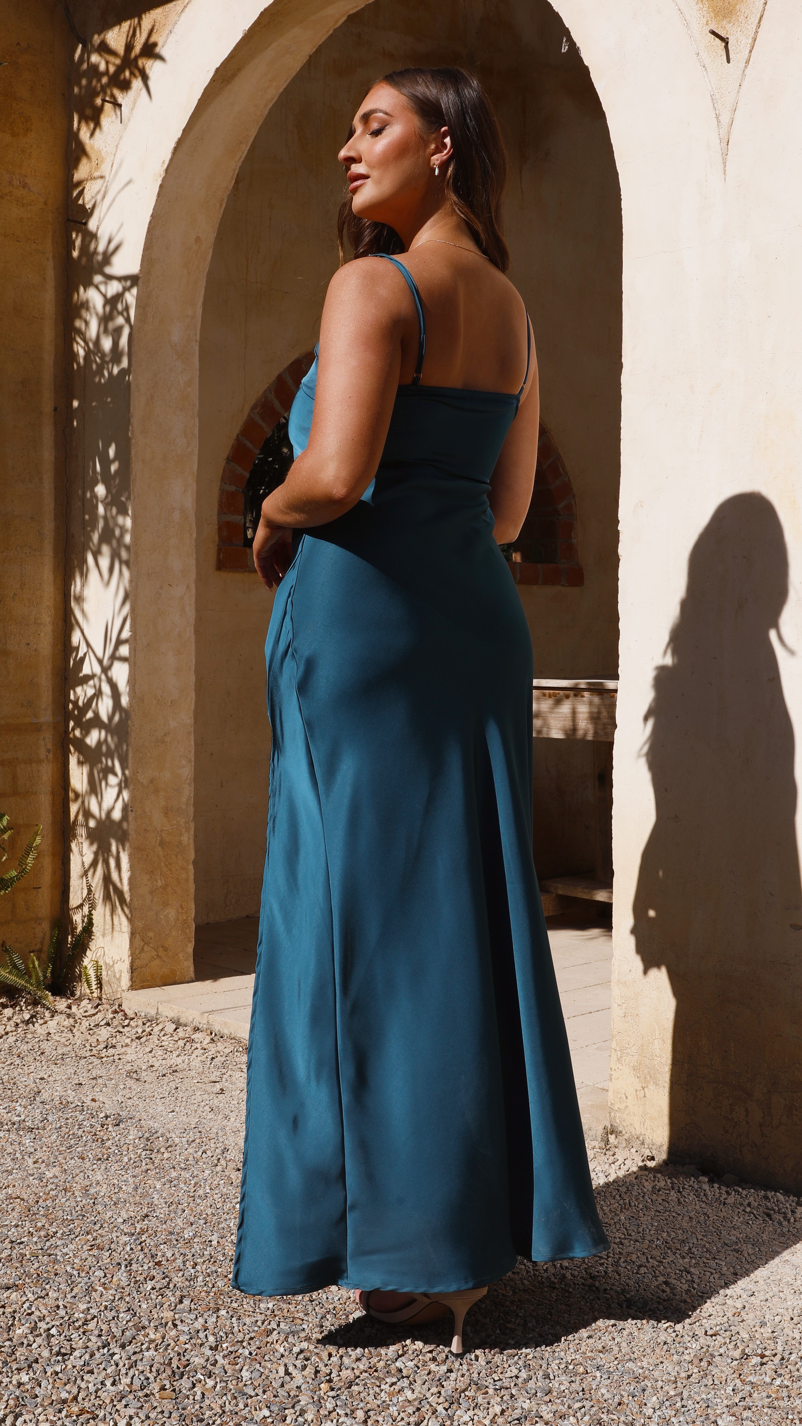 Ilana Maxi Dress - Teal - Billy J