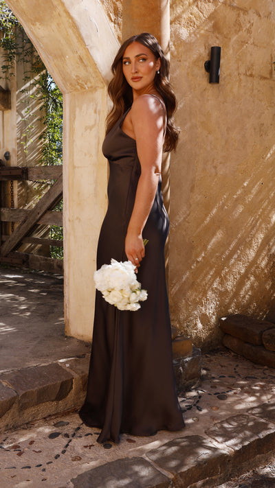 Load image into Gallery viewer, Ziah Maxi Dress - Espresso - Billy J
