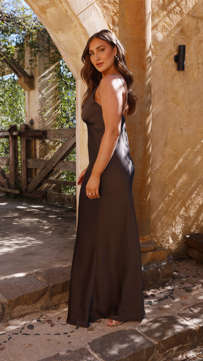 Load image into Gallery viewer, Ziah Maxi Dress - Espresso - Billy J
