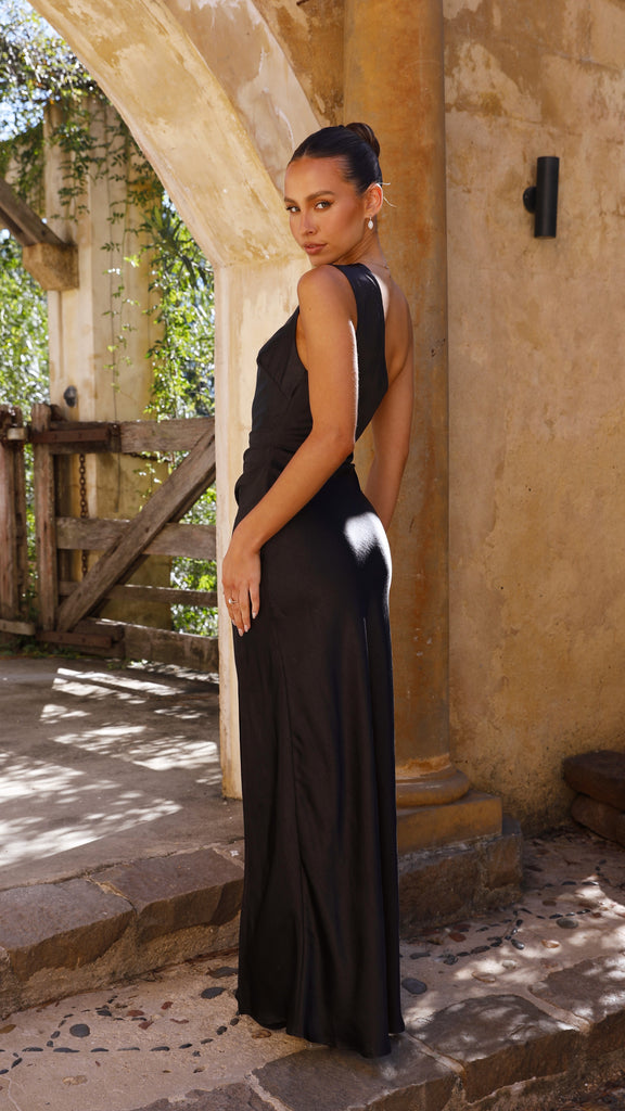 Victoria Maxi Dress - Black - Billy J