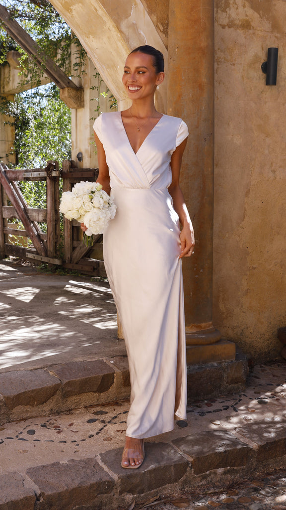 Selma Maxi Dress - Champagne - Billy J