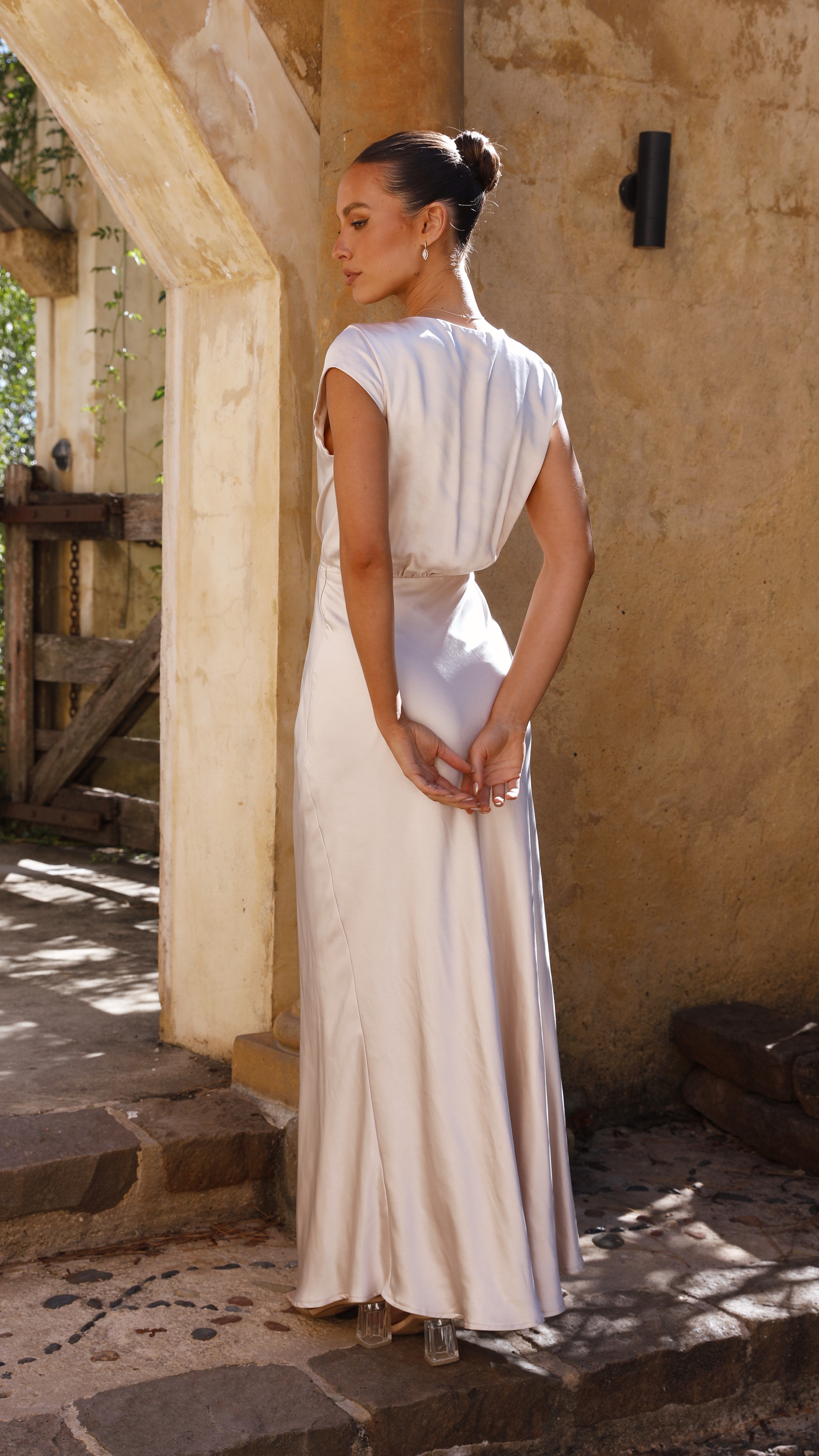 Selma Maxi Dress - Champagne - Billy J