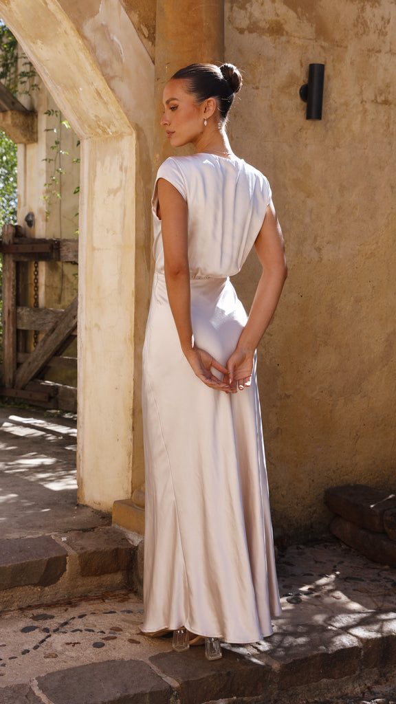 Selma Maxi Dress - Champagne - Billy J