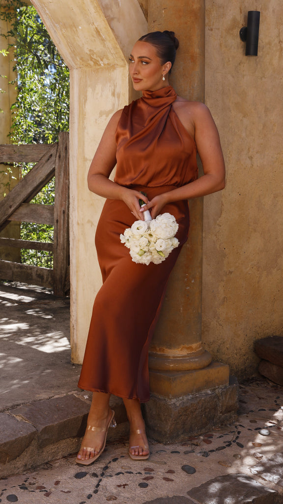 Esther Maxi Dress - Copper - Billy J