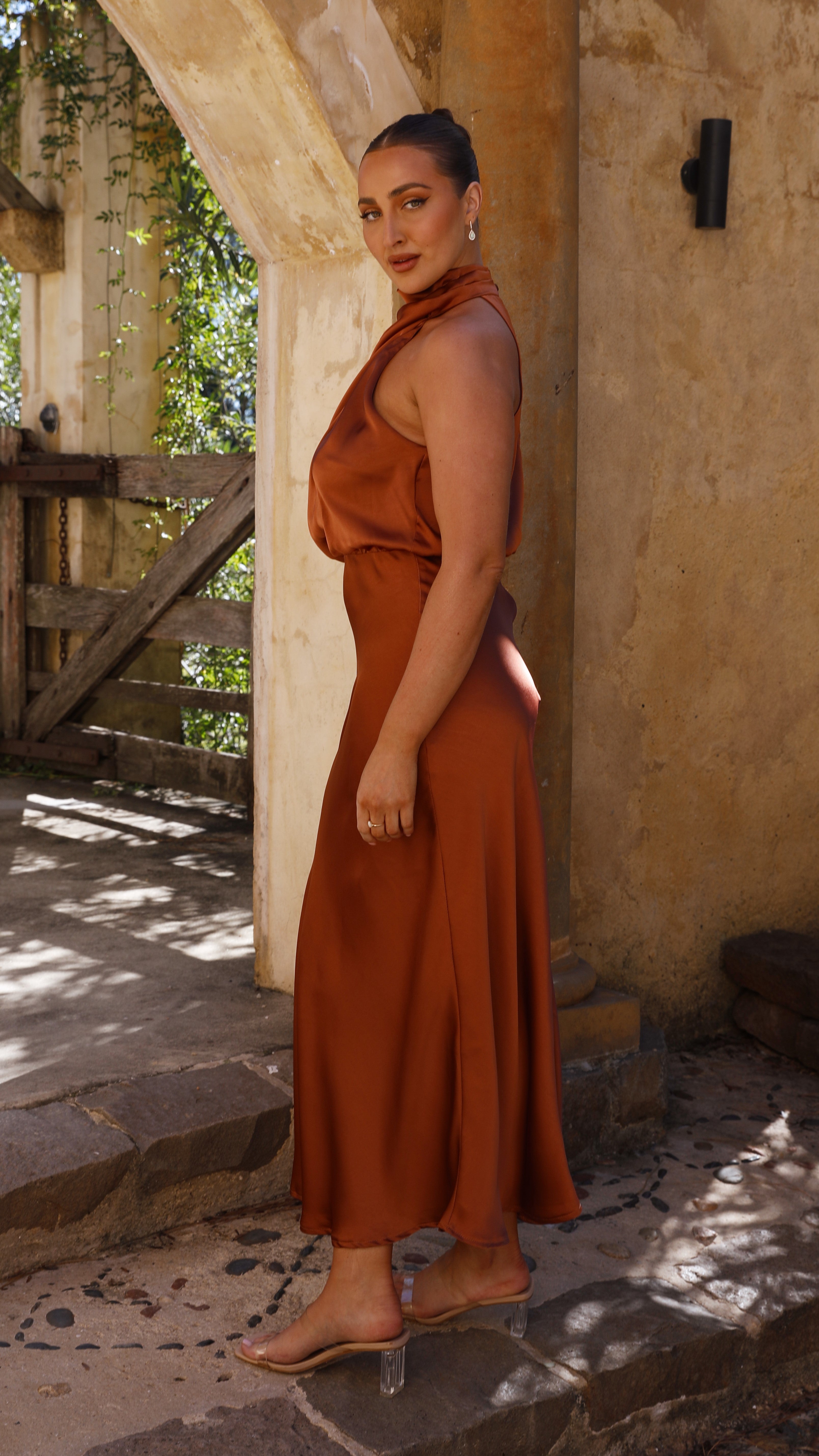 Esther Maxi Dress - Copper - Billy J