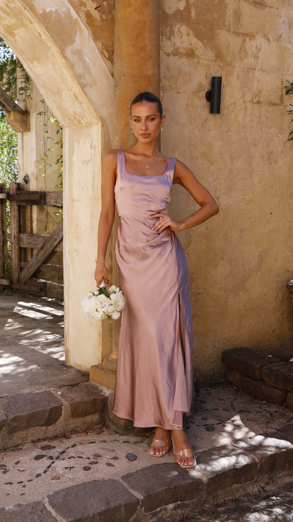 Alaria Maxi Dress - Dusty Pink - Billy J