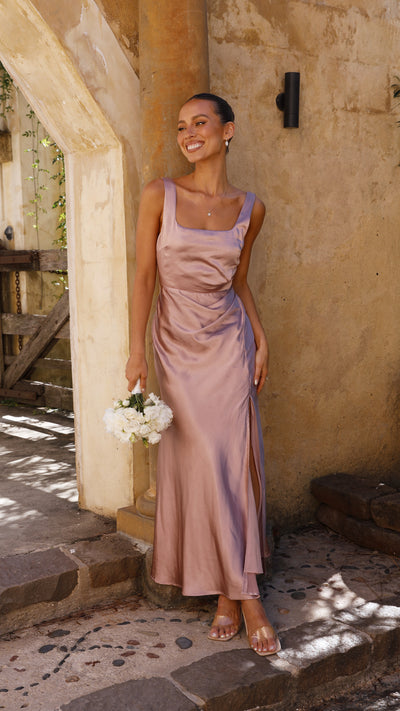 Load image into Gallery viewer, Alaria Maxi Dress - Dusty Pink - Billy J
