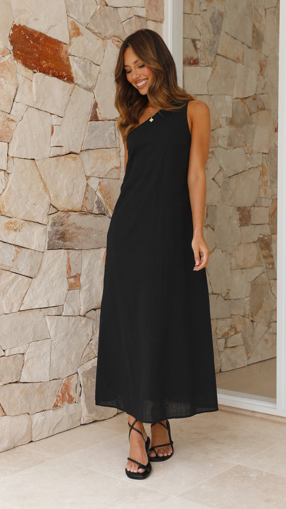 Stormi Maxi Dress - Black - Billy J