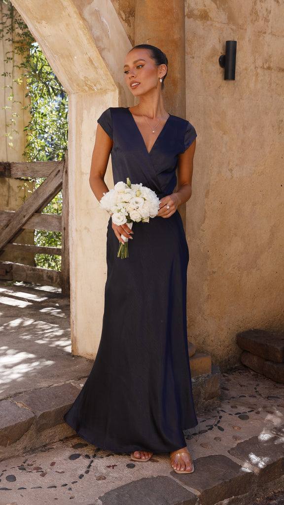 Selma Maxi Dress - Navy - Billy J