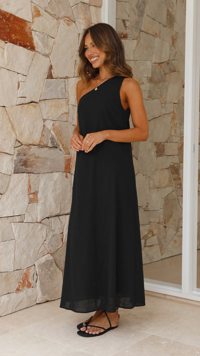 Load image into Gallery viewer, Stormi Maxi Dress - Black - Billy J
