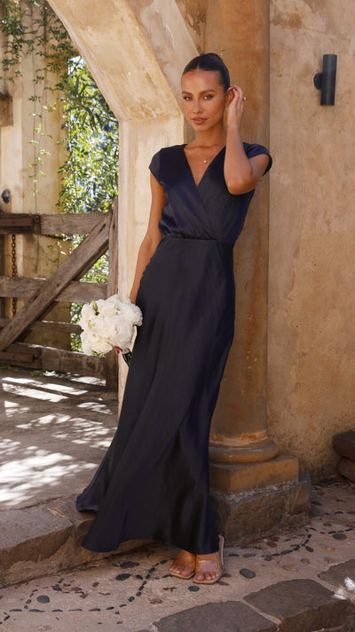 Load image into Gallery viewer, Selma Maxi Dress - Navy - Billy J
