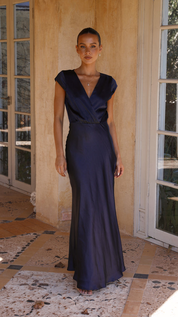 Selma Maxi Dress - Navy - Billy J