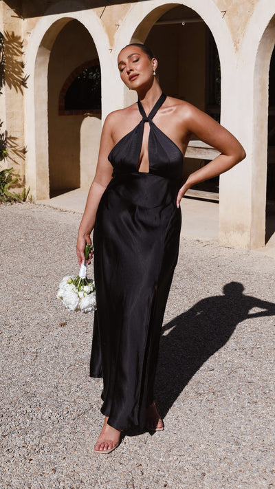 Load image into Gallery viewer, Amalia Maxi Dress - Black - Billy J
