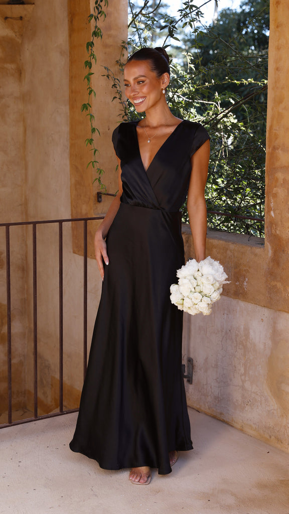 Selma Maxi Dress - Black - Billy J