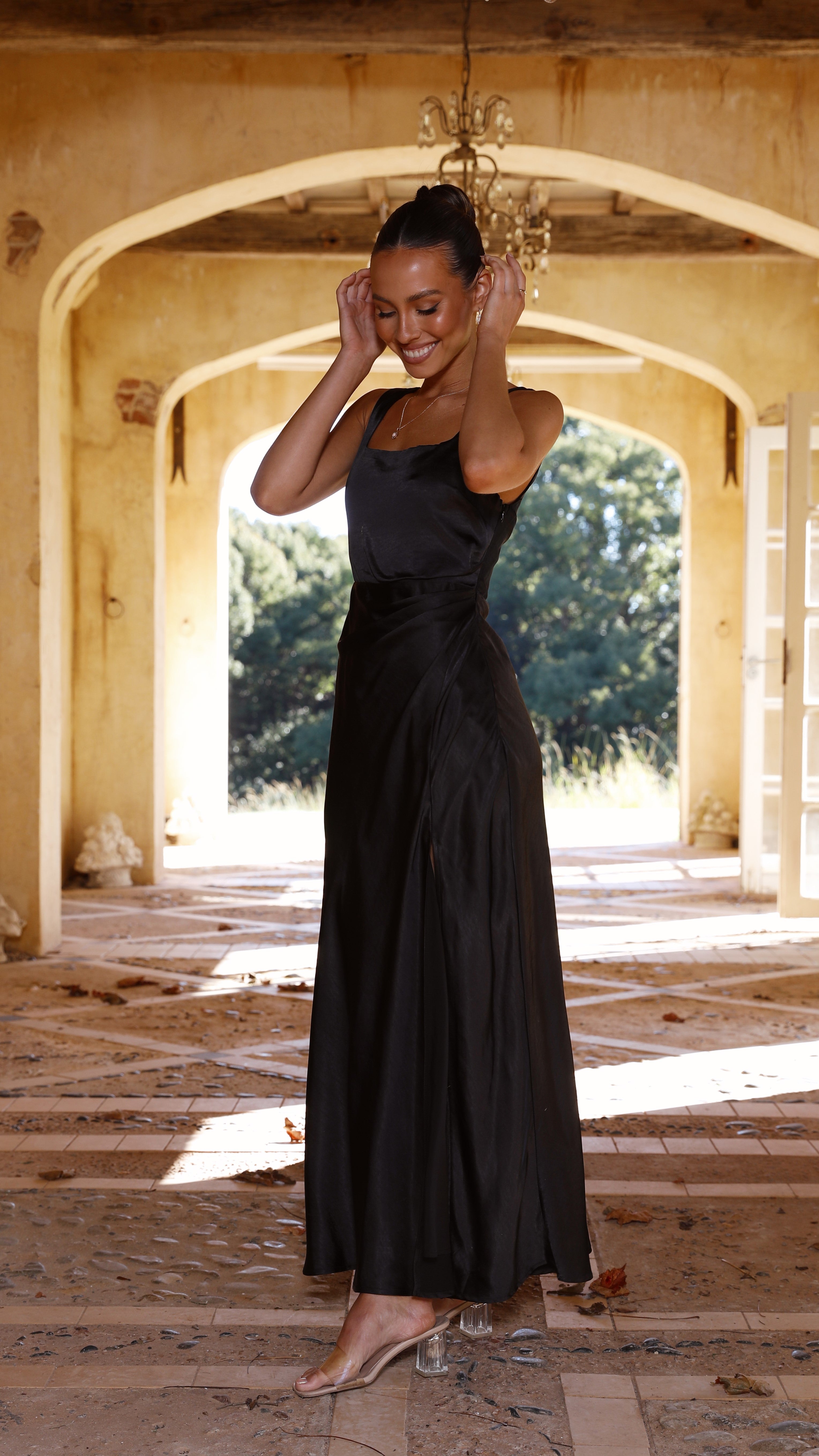 Alaria Maxi Dress - Black - Billy J