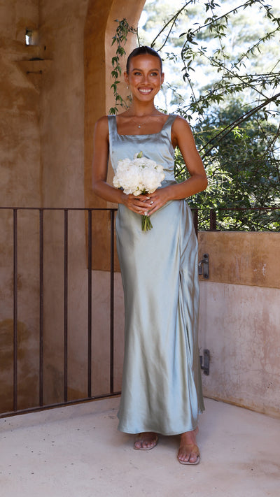 Load image into Gallery viewer, Alaria Maxi Dress - Sage - Billy J
