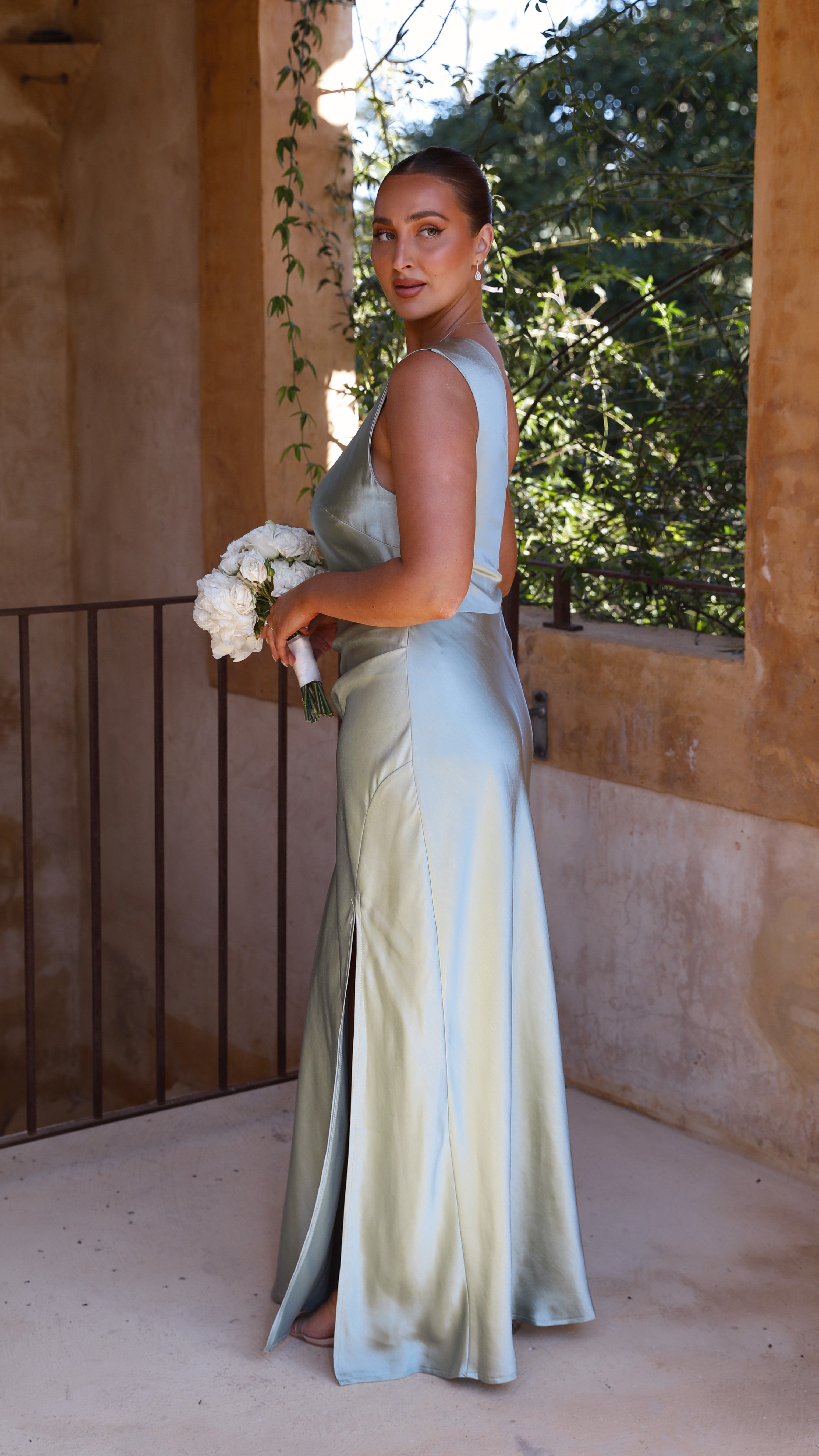 Victoria Maxi Dress - Sage - Billy J