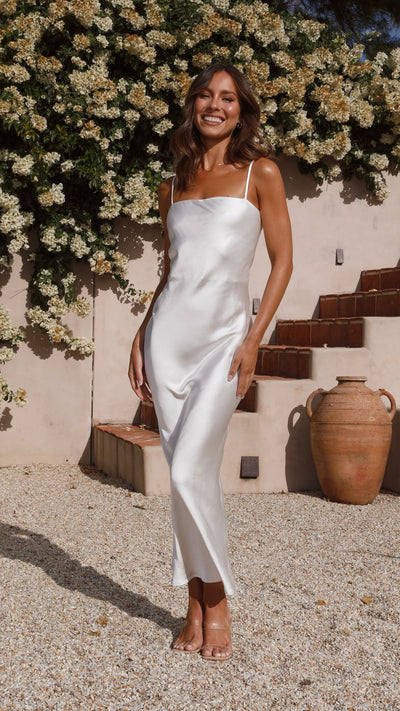 Load image into Gallery viewer, Keira Maxi Dress - Pearl - Billy J
