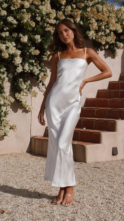 Load image into Gallery viewer, Keira Maxi Dress - Pearl - Billy J
