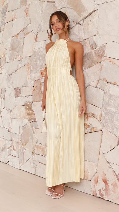 Load image into Gallery viewer, Frances Maxi Dress - Yellow - Billy J
