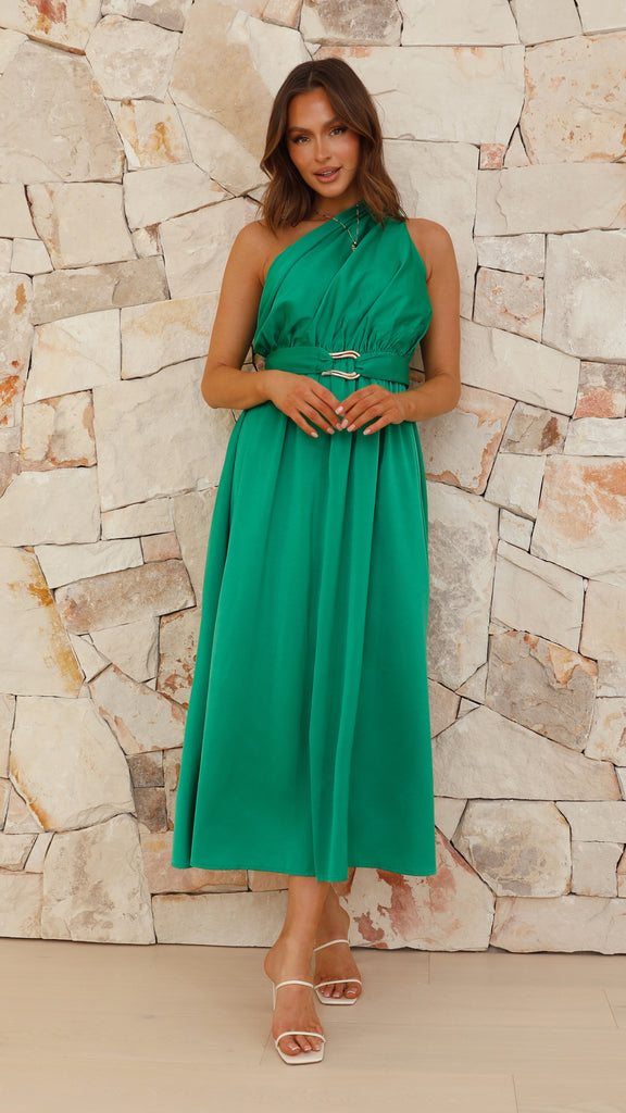 Hadas Maxi Dress - Green - Billy J