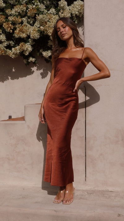 Load image into Gallery viewer, Keira Maxi Dress - Rust - Billy J
