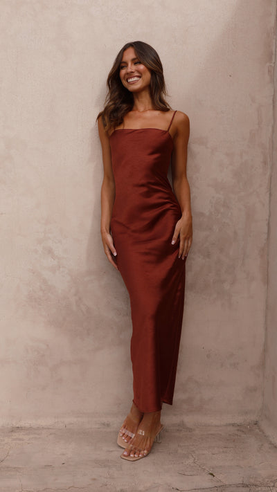 Load image into Gallery viewer, Keira Maxi Dress - Rust - Billy J
