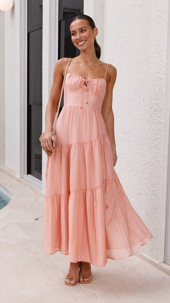 Cove Maxi Dress - Apricot - Billy J