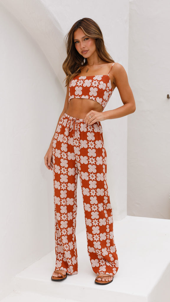 Beila Crop Top - Soleil Print - Billy J