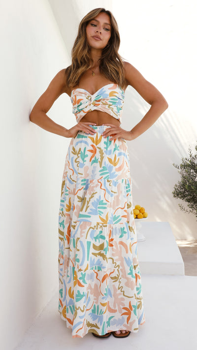 Load image into Gallery viewer, Melanie Maxi Skirt - Tierra Print - Billy J
