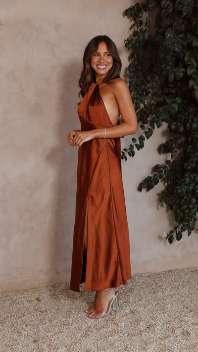 Load image into Gallery viewer, Amalia Maxi Dress - Rust - Billy J
