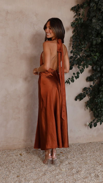 Load image into Gallery viewer, Amalia Maxi Dress - Rust - Billy J
