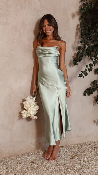 Load image into Gallery viewer, Celina Midi Dress - Sage - Billy J
