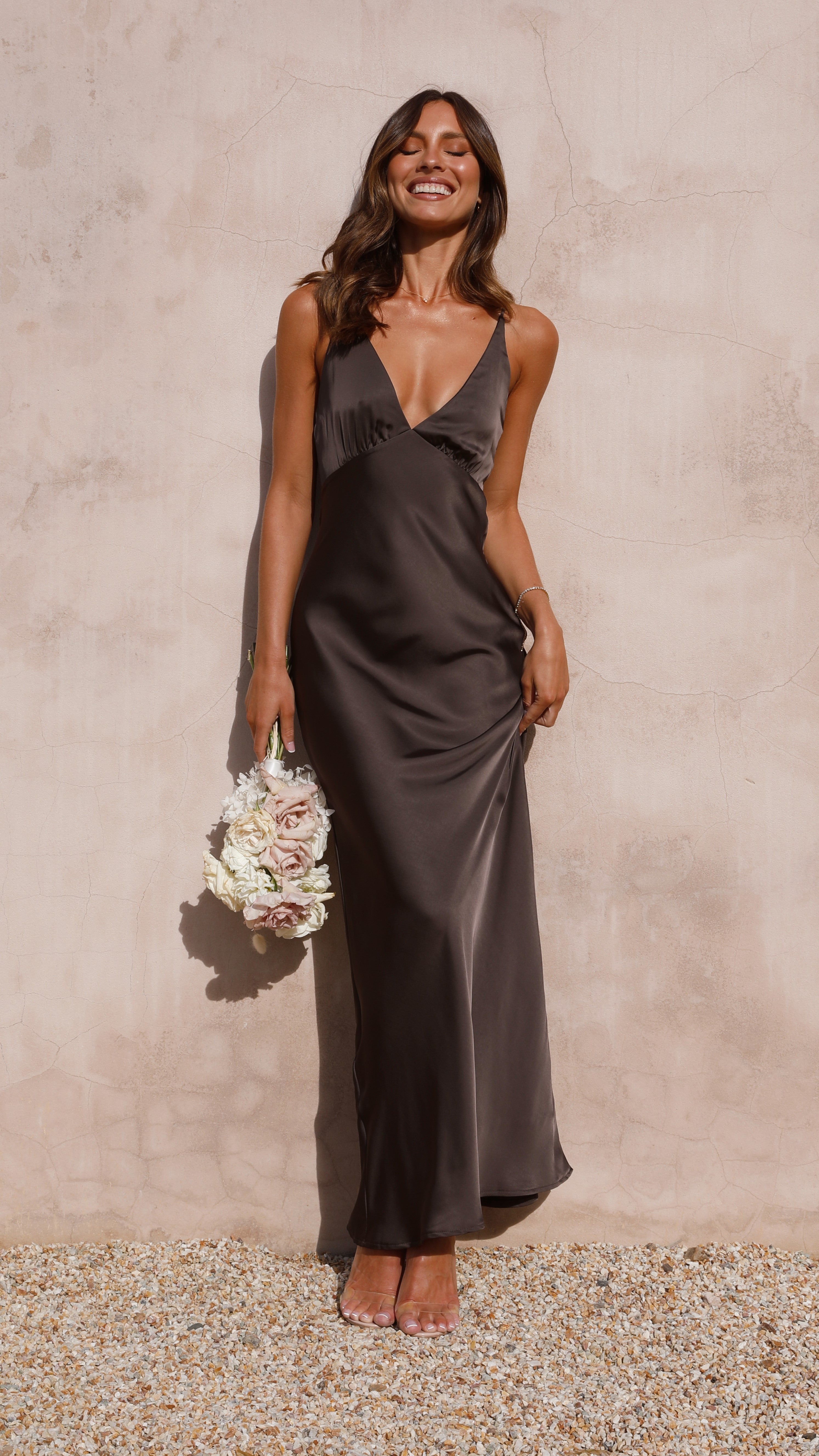 Ziah Maxi Dress - Espresso - Billy J