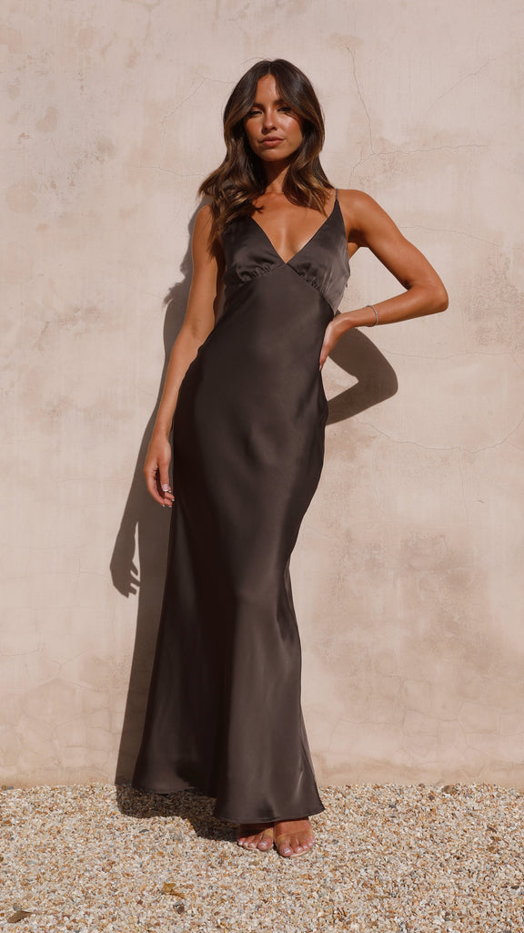 Ziah Maxi Dress - Espresso - Billy J