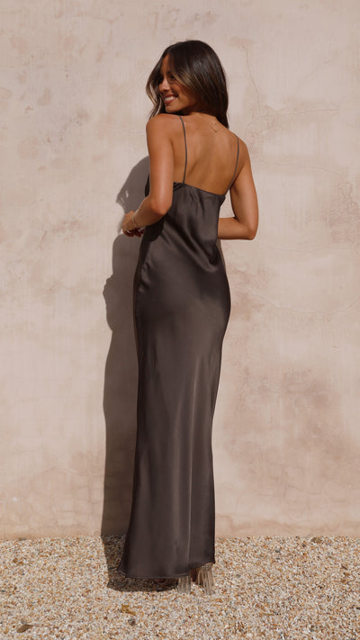 Load image into Gallery viewer, Ziah Maxi Dress - Espresso - Billy J
