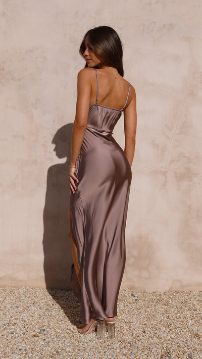 Load image into Gallery viewer, Ilana Maxi Dress - Mushroom - Billy J
